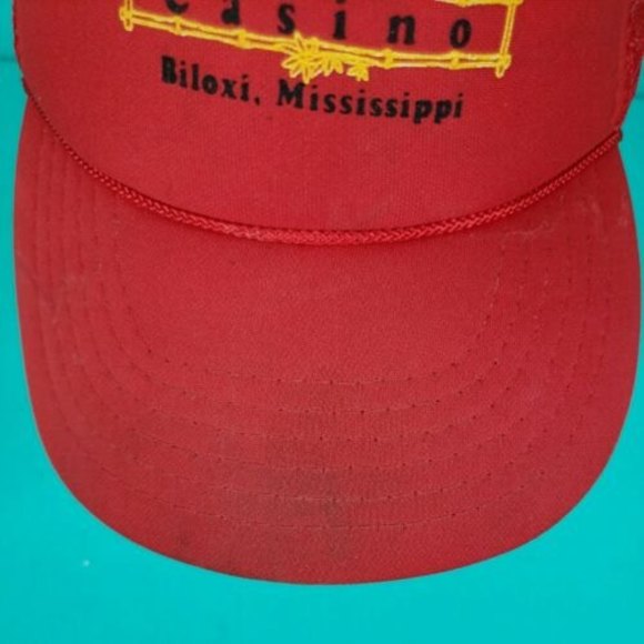 VTG Lady Luck Casino Mesh Snapback Trucker Hat Cap Biloxi Mississippi - Picture 5 of 10